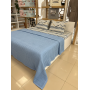 ETEHOMETEX ÇİFT KİŞİLİK HAVUZLU PİKE TAKIMI MAVİ 8696474231882